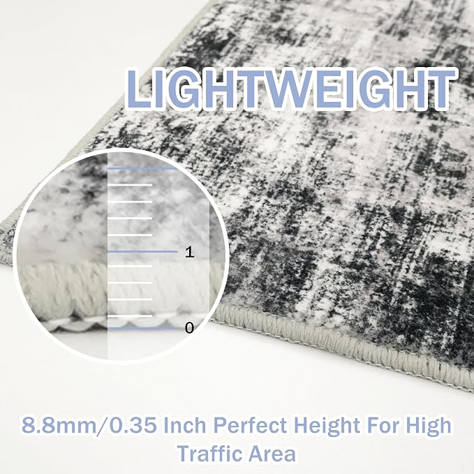 IOHOUZE Abstract Runner Rug 2x6 Ft Washable Runners - Image 5