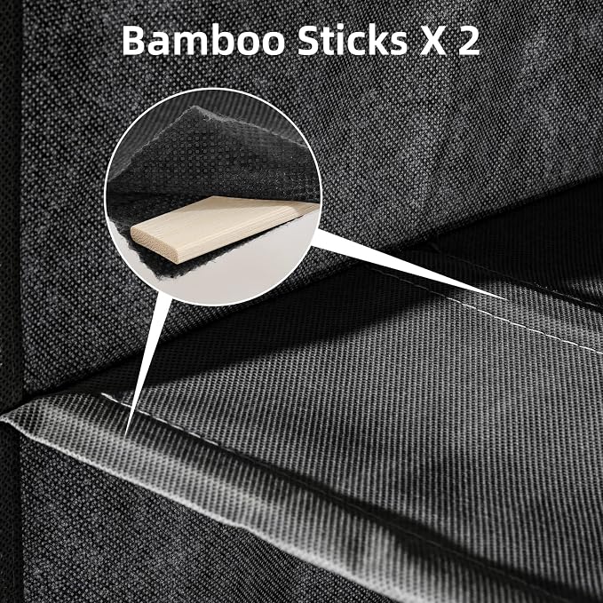 4-Shelf Hanging Closet Organizer and Storage, Collapsible Hanging Shelves - Image 4