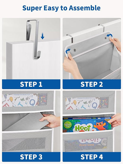 JARLINK 2 Pack Over The Door Organizer, 5 Shelf Door Hanging Organizer - Image 7
