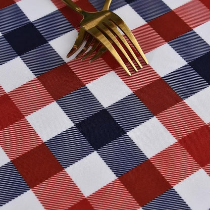 Waterproof Plaid Tablecloth Fabric - Image 7