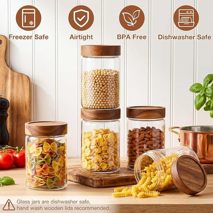 CONNOO 28oz Glass Storage Jars - Image 5