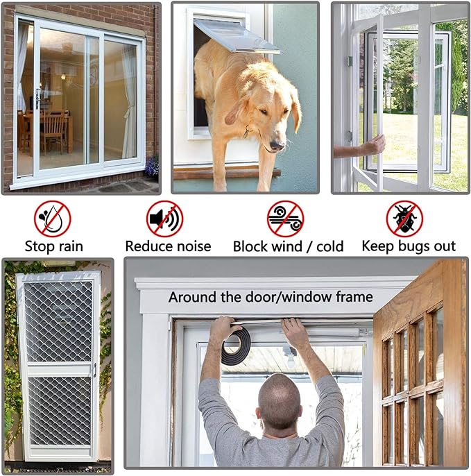 Brush Weather Stripping for Windows/Doors Frame Side, Pile Self Adhesive - Image 3
