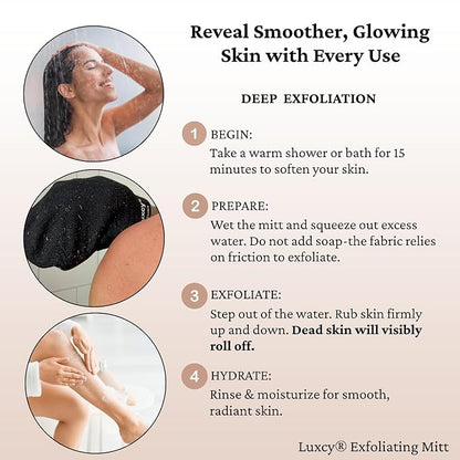 Premium Korean Exfoliating Mitt & Body Scrubber Glove, Viscose Fiber Dead Skin - Image 5