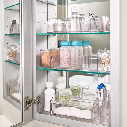 iDesign 43030 Med+ 12" Plastic Divided Vanity Medication and Bathroom Accessory - Image 6