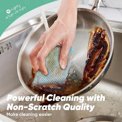 Orighty Multipurpose Wire Dishwashing Rag 12 Pcs, Upgraded Double-Layer - Image 4