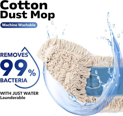 Matthew Cleaning 36'' Industrial Strength Cotton Dust Mop Refill Washable - Image 2
