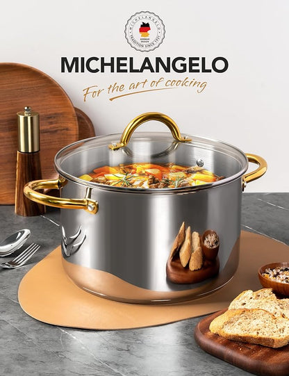 MICHELANGELO Stainless Steel Stock Pots - Image 7