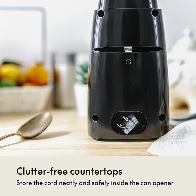 bella Electric Can Opener and Knife Sharpener, Removable Cutting Lever - Image 4