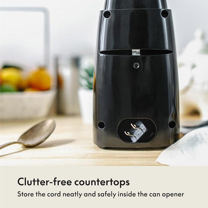 bella Electric Can Opener and Knife Sharpener, Removable Cutting Lever - Image 4