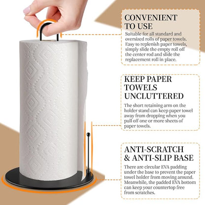 10Pack Paper Towel Holder, Bulk Black Paper Towel Holder Stand Countertop - Image 3