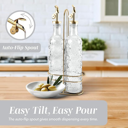 COOK WITH COLOR Glass Olive Oil Bottle Dispenser - Image 5