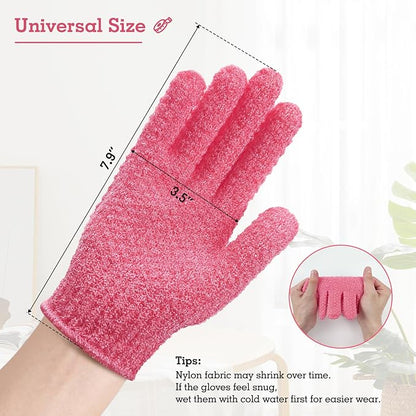 Evridwear Exfoliating Gloves for Shower, 100% Nylon Thick Soft Medium Heavy - Image 6