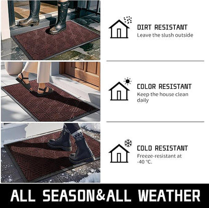 Yimobra Large Door Mat 47x32, All-Weather Waterproof Non-Slip Welcome Matt - Image 5