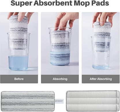 JOYMOOP Flat Mop Pads, Microfiber Mop Cleaning Pads, Washable Pads, Pads - Image 7