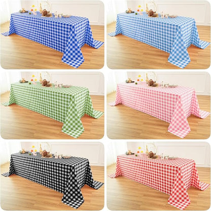 Classic Gingham Plaid Tablecloth Fabric - Image 7