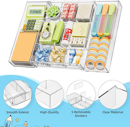 Marbrasse Expandable Desk Drawer Organizer, Desk Organizers and Accessories - Image 7