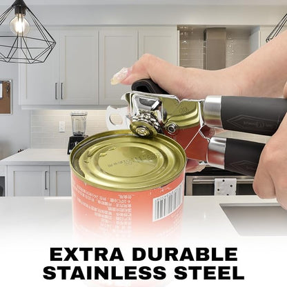 Manual Can Opener with Magnet – Heavy Duty Hand Can & Bottle Opener, Stainless - Image 7