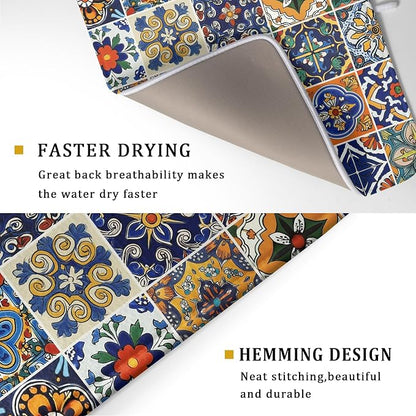 Talavera Mexican Tiles Dish Drying Mat - Image 3
