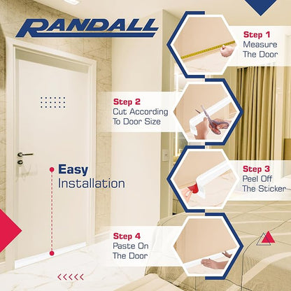 Adhesive Backed Door Draft Stopper – Silicone Under Door Sweep - Image 6