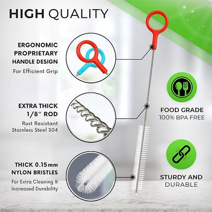 Heavy Duty Cleaning Brushes Set of 8 - Image 3