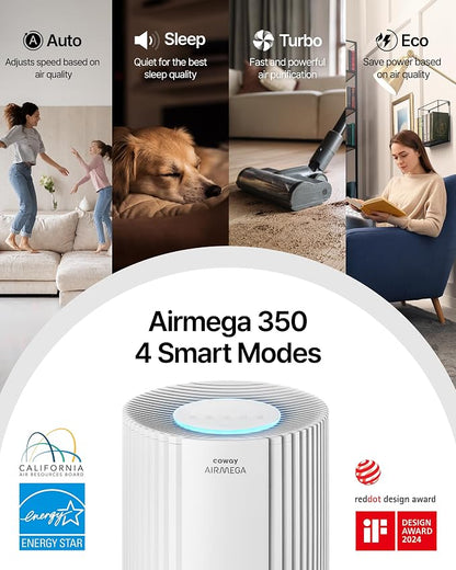 COWAY Air Purifiers for Large Room Whole Home Up to 2, True HEPA Filter for - Image 7
