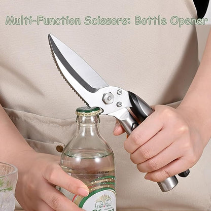 Kitchen Shears Heavy Duty, Stainless Steel Sharp Poultry Kitchen Scissors - Image 4