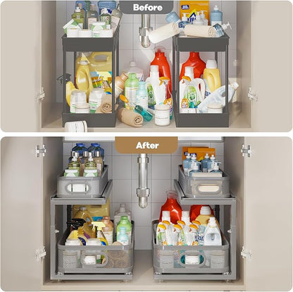 2 Pack 21IN-Depth Under Sink Organizer - Image 6