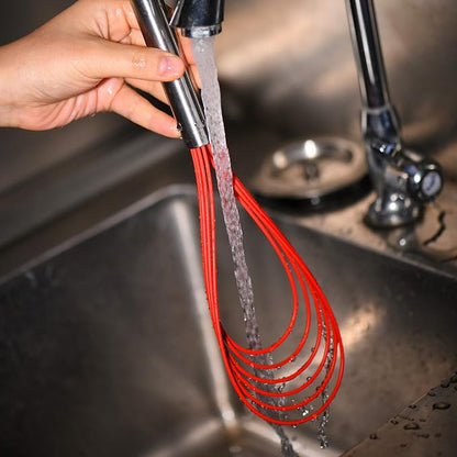 Flat Whisk Set, Stainless Steel 3 Pack 10''+11''+12'' Premium Sturdy-6 Silicone - Image 4