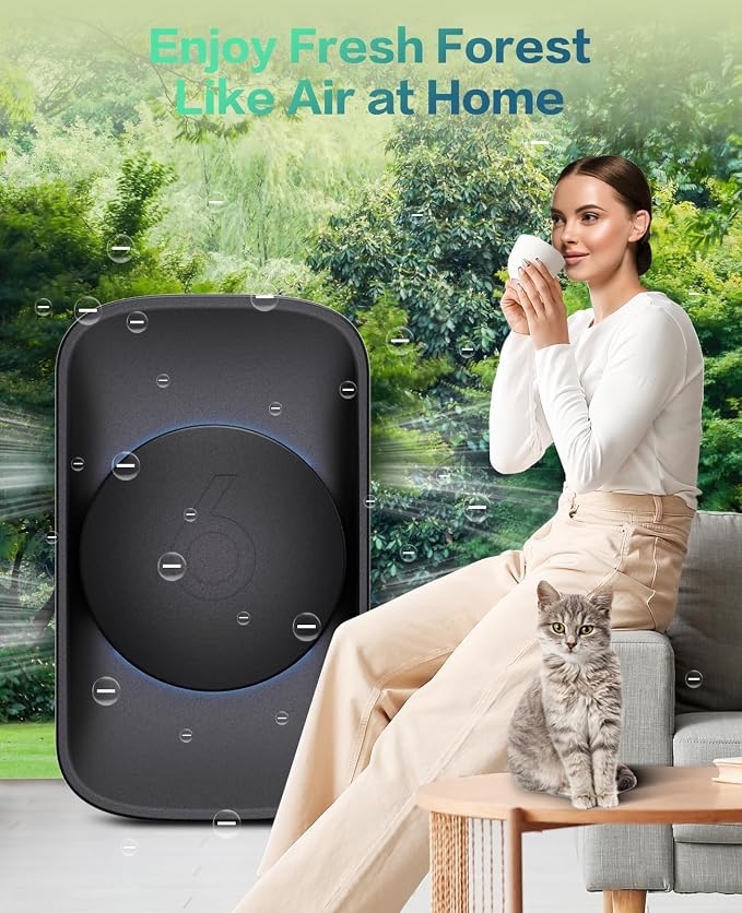 Air Ionizers for Home, Negative Ion Generator, Quiet Air Freshener for Bedroom - Image 6