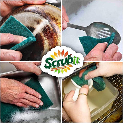 Scouring Pads - Heavy Duty Household Cleaning Scrubber - Reusable Scrubbing - Image 7