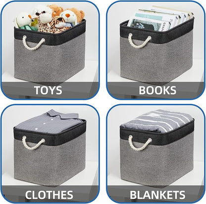 Temary Large Storage Baskets 2 Pack Cloth Basket - Image 4