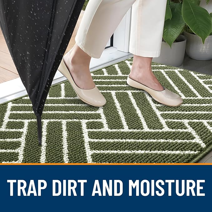 OLANLY Large Indoor Door Mat, 59x35 Inch, Dirt Resistant and Absorbent - Image 2