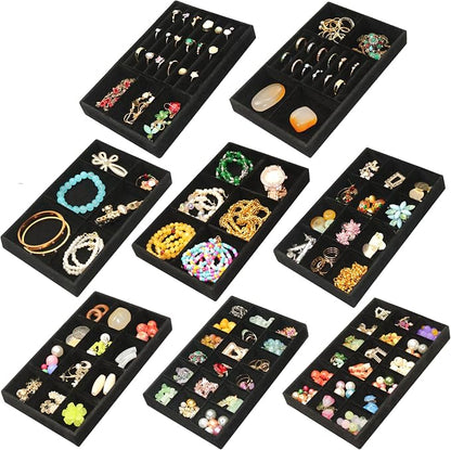 Jewelry Organizer Drawer 8 Set Jewelry Boxes Velvet Jewelry Drawer Organizer by 7COLORSKY