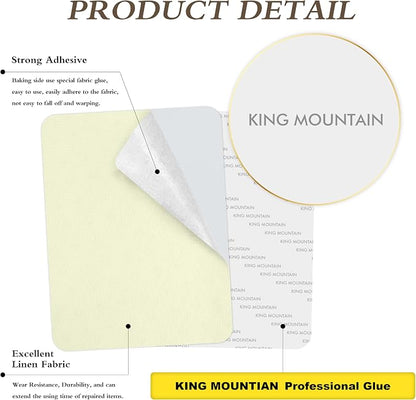 KING MOUNTAIN Fine Linen Repair Patches, Self-Adhesive Linen Fabric Patches - Image 2