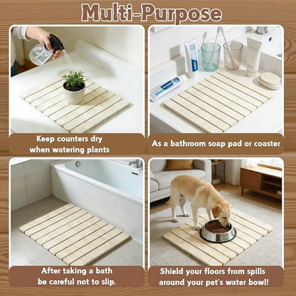 Dish Drying Mats, Large 24x16 Inch Diatomaceous Earth Drying Mat / - Image 6
