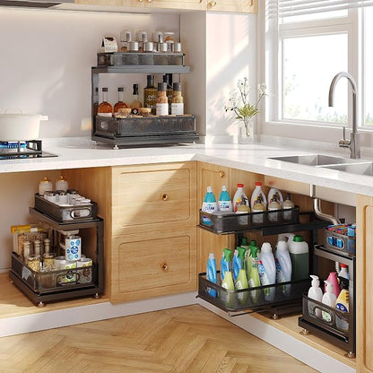 2-Pack Under Sink Storage Organizer - Image 7