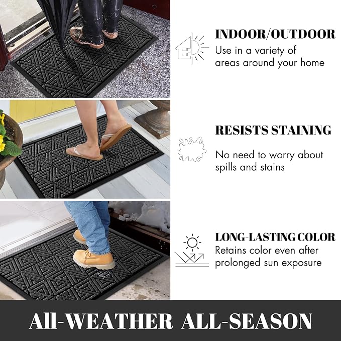 Yimobra Large Door Mat 47x24, All-Weather Waterproof Non-Slip Welcome Matt - Image 7
