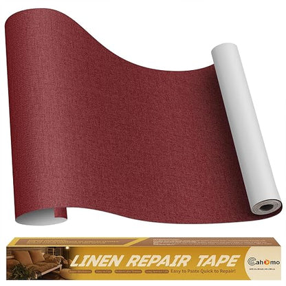 Linen Repair Tape 16x90 inch, Self Adhesive Fabric Patches, Linen Patch Tape Kit by Cahomo