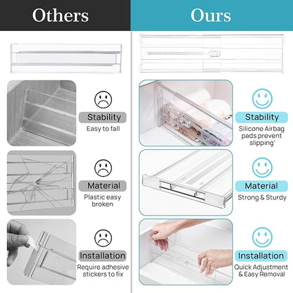 Vtopmart 10 Pack 6" Tall Upgrade Drawer Dividers - Image 7