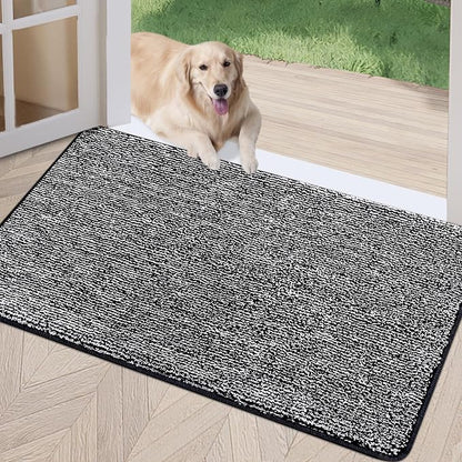 REFETONE Indoor Doormat, Front Door Mat 24"x36" Absorbent Rubber Backing Non by Refetone