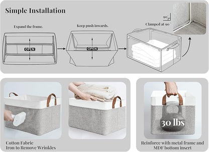 StorageWorks 45L Large Storage Bins - Image 6