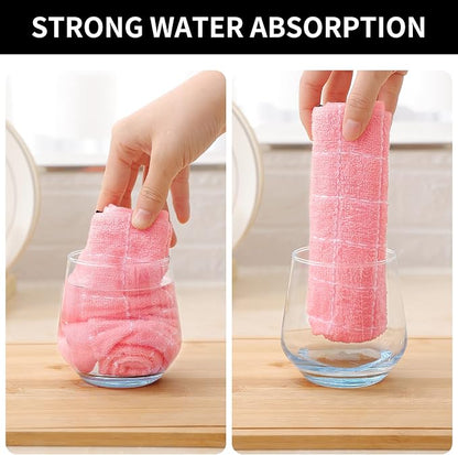 Homaxy 100% Cotton Terry Kitchen Towels, Checkered Designed, Soft and Super - Image 3