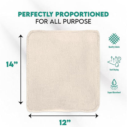 ZUPERIA Cotton Shop Towel – Multipurpose Cleaning Cloths Reusable Shop Rags - Image 4