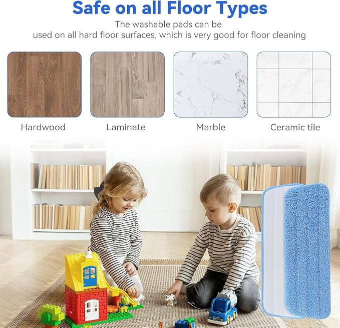16.5 inch Microfiber Mop Pads for Rubbermaid Reveal Spray Mop and Any 16.5" - Image 6