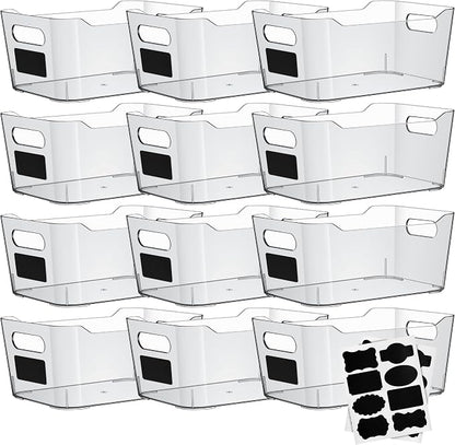 Clear Plastic Storage Bins by ShelfShaper