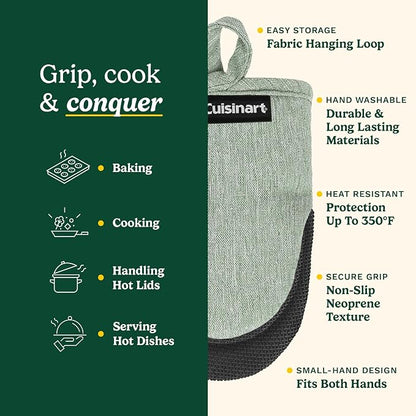 Cuisinart Mini Oven Mitts – 5.5” x 7” Heat-Resistant Kitchen Mitts - Image 5