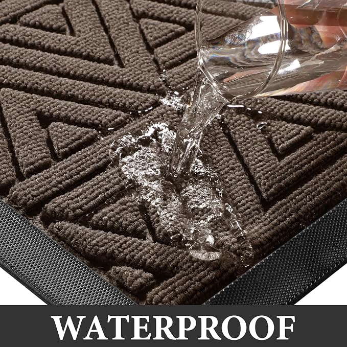 Yimobra Large Door Mat 36x24, All-Weather Waterproof Non-Slip Welcome Matt - Image 6