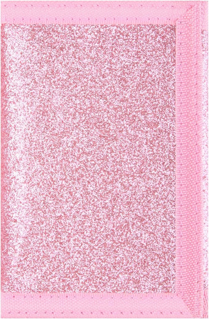 NEICY RFID Blocking Canvas Wallet for Men and Women - Camo Trifold Outdoor Sports Wallets with Magic Sticker for Teen Kids (Rose Bling)