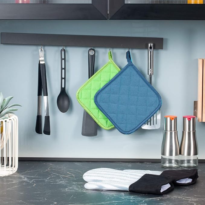 Joyhalo 4 Pack Pot Holders for Kitchen, Cotton Oven Holder - Image 5