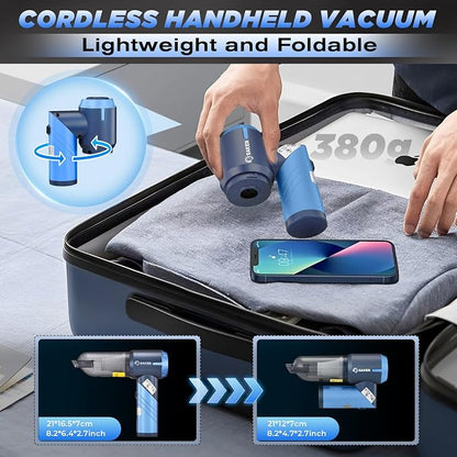 Saker Portable Car Vacuum Cleaner Cordless High Power 17000PA 3 in 1 Foldable - Image 7